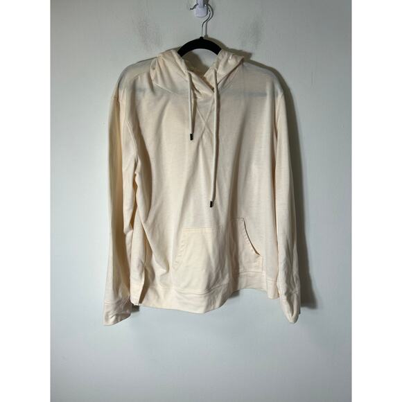 Wanliss Off White Hooded Long Sleeve Sweatshirt  Sz XXL - Picture 1 of 3